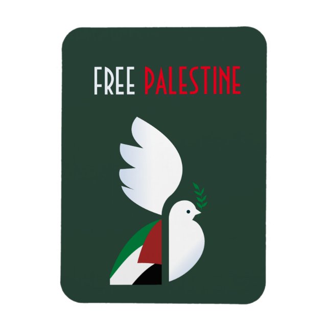 Free Palestine Magnet – Political Awareness  (Vertical)