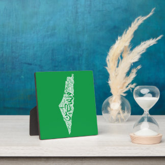 Free Palestine map and flag فلسطين Plaque