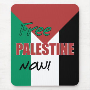 Free Palestine Now Palestinian Flag Mouse Pad
