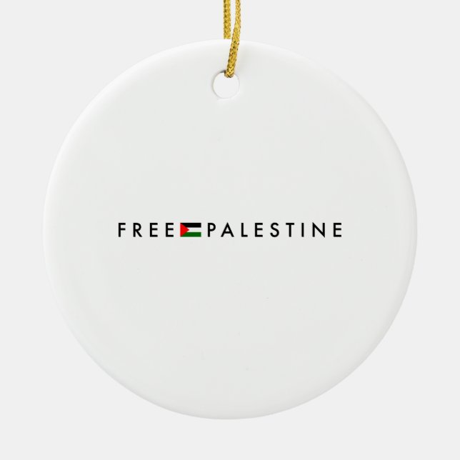 Free Palestine Ornament  (Front)