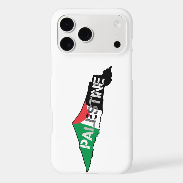 Free Palestine Palestine Flag on Palestine Map (Back)