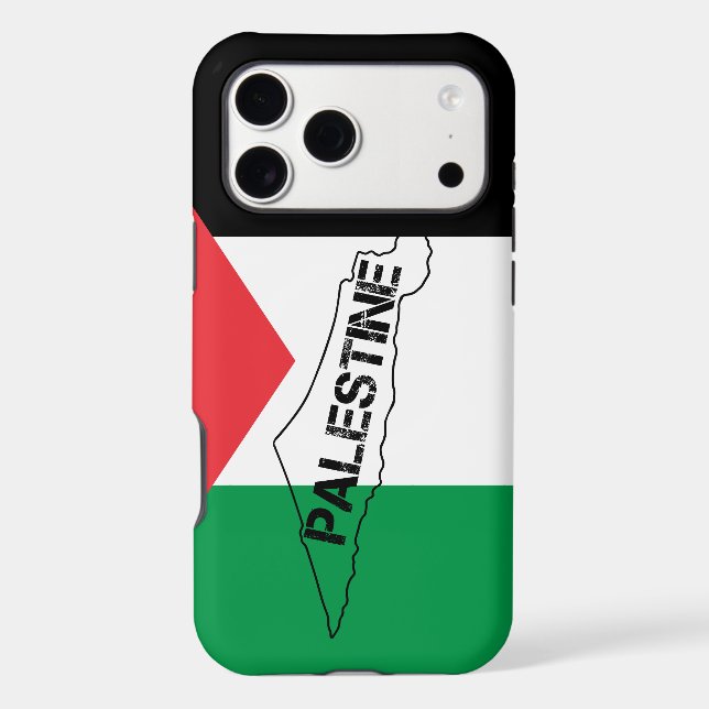 Free Palestine Palestine Map on Palestine Flag (Back)