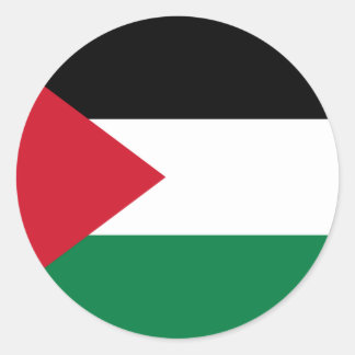 Free Palestine - Palestinian Flag (علم فلسطين) Classic Round Sticker