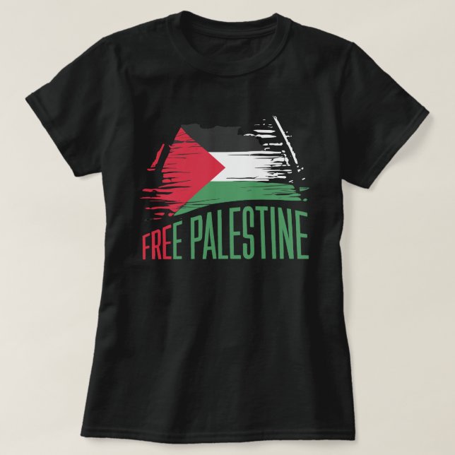 Free Palestine Peace Palestine Gaza Jerusalem T-Shirt (Design Front)