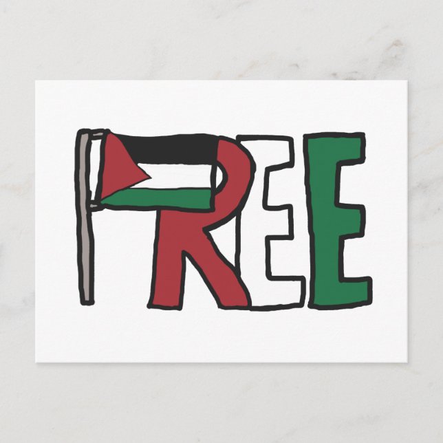 Free Palestine Postcard (Front)