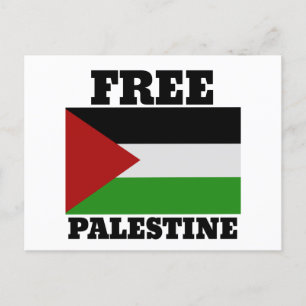 Free palestine postcard
