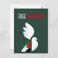 Free Palestine Postcard – Human Rights Awareness