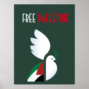 Free Palestine Poster – Political Protest Art