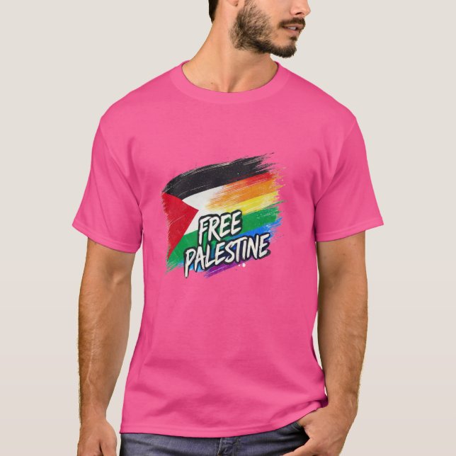 Free Palestine Pride T-Shirt (Front)