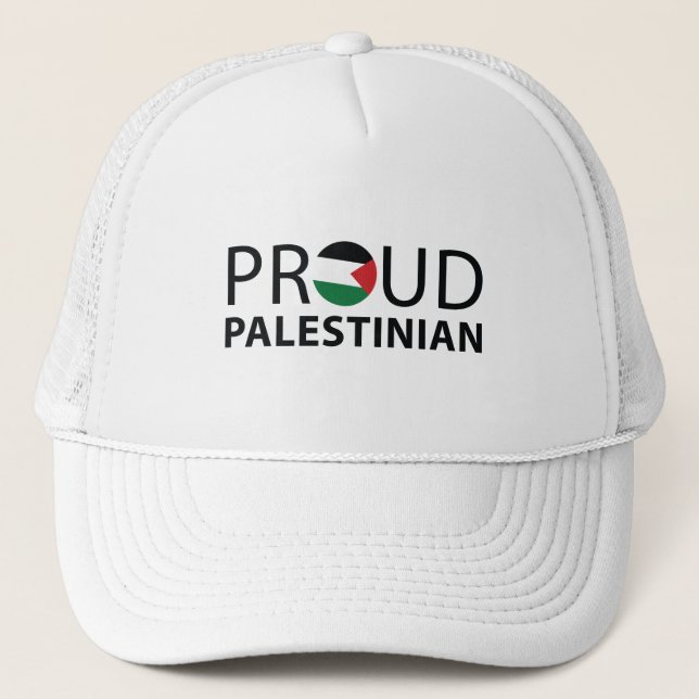 Free Palestine Proud Palestinian  Trucker Hat (Front)