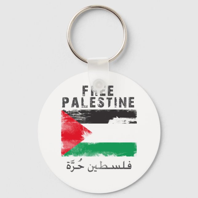 Free Palestine shirt Key Ring (Front)