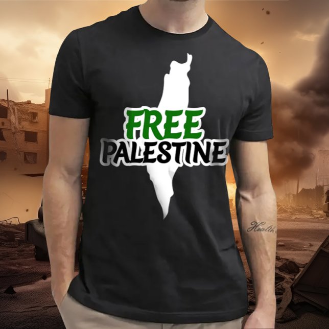Free Palestine, Solidarity, Palestine map T-Shirt (Creator Uploaded)