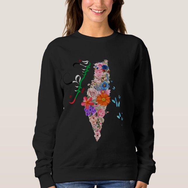 Free Palestine Sweatshirt - Palestinian Apparel  (Front)