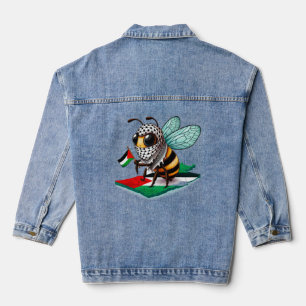 FREE PALESTINE T-shirt Denim Jacket