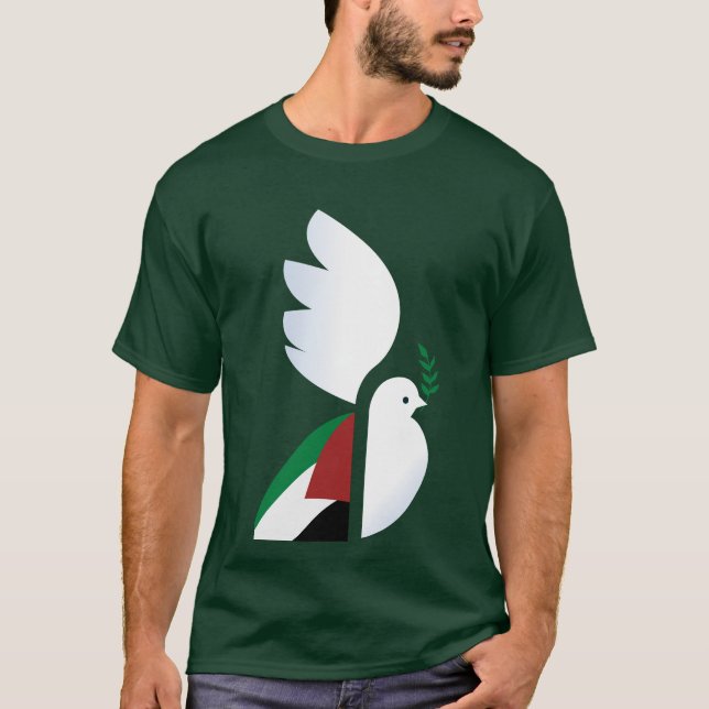 Free Palestine T-Shirt – Human Rights Activist (Front)