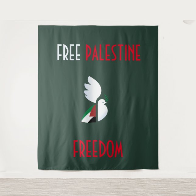 Free Palestine Tapestry (Front)