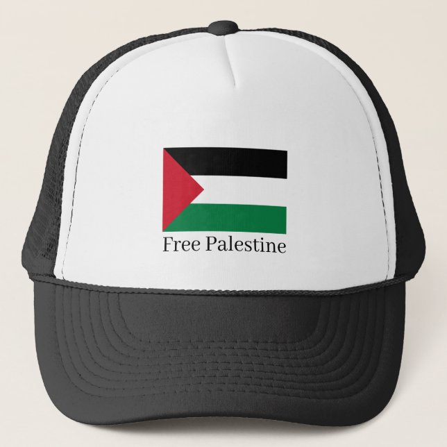 Free Palestine trucker hat (Front)