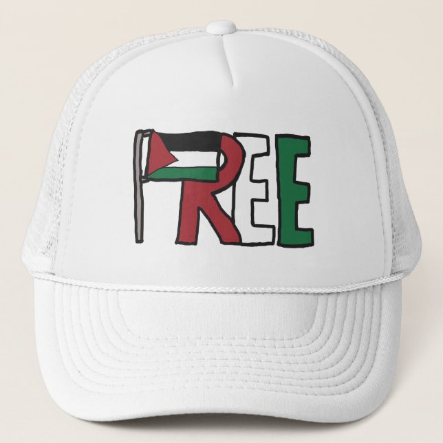 Free Palestine Trucker Hat (Front)