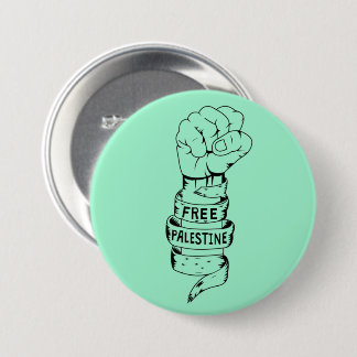 Free Palestine Vintage Fist Palestinian 7.5 Cm Round Badge