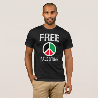 Free Palestine Vintage Peace Sign Gaza Freedom T-Shirt