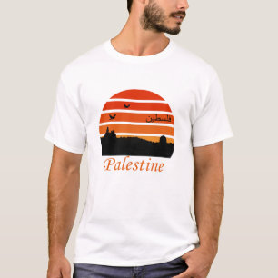free palestine vintage sunset T-Shirt