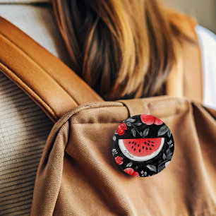 Free Palestine Watermelon 3 Cm Round Badge