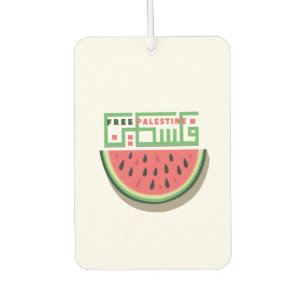 FREE PALESTINE WATERMELON CAR AIR FRESHENER