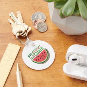 FREE PALESTINE WATERMELON KEY RING