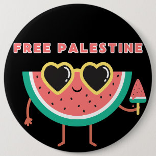 free palestine Watermelon Palestine cute colourful 6 Cm Round Badge