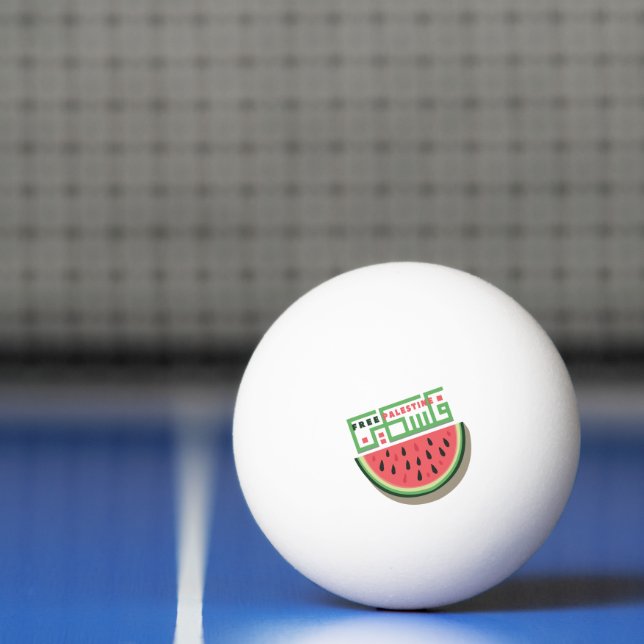 FREE PALESTINE WATERMELON PING PONG BALL (Net)