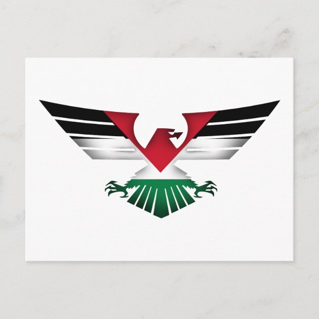 FREE PALESTINE - WINGS OF FREEDOM POSTCARD (Front)