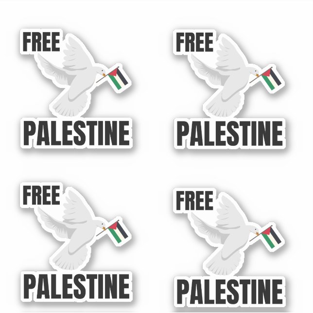 FREE PALESTINE WITH PEACE DOVE (Front)