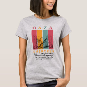 Free Palestine Women’s T-Shirt – Gaza 3,000 Years 