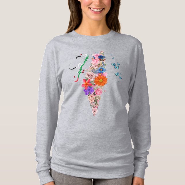 Free Palestine women's Long Sleeve T-shirt (Front)