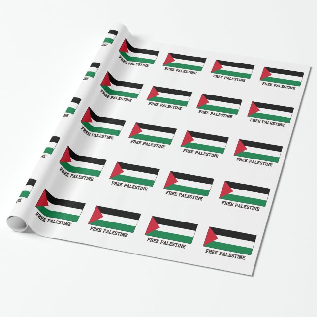 Free Palestine Wrapping Paper (Unrolled)