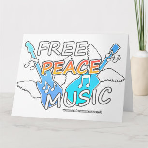 Free Peace Music  Card