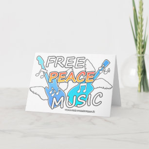 Free Peace Music Card