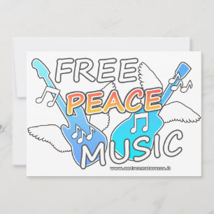 Free Peace Music Card