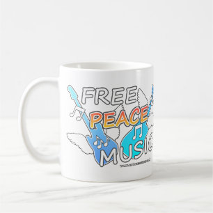 Free Peace Music Coffee Mug