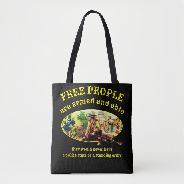Free People (black) Tote Bag (Front)