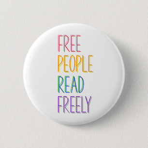 Free People Read Freely 6 Cm Round Badge