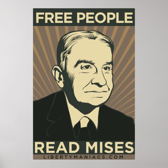 Free People Read Mises Poster (Front)