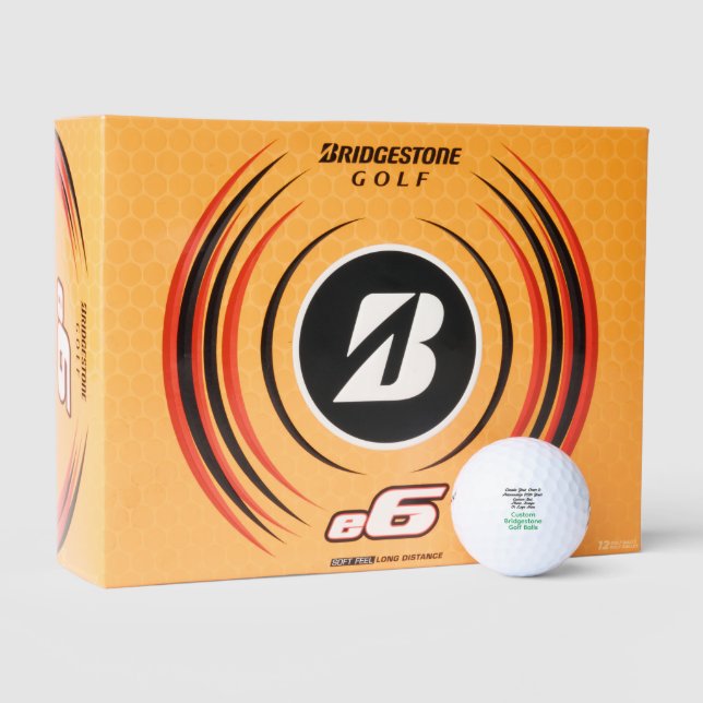 Free Personalisation - Custom Bridgestone Golf Balls (Packaging)
