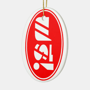 Free Price Tag ★ Thai Language Script ★ Ceramic Tree Decoration