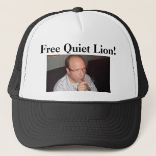 Free Quiet Lion! trucker hat