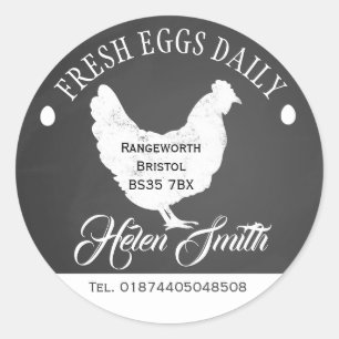 free range egg box Label farm shop