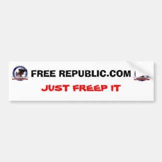 FREE REPUBLIC.COM BUMPER STICKER