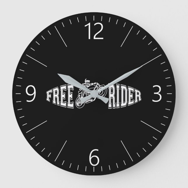 Free rider large clock (Front)