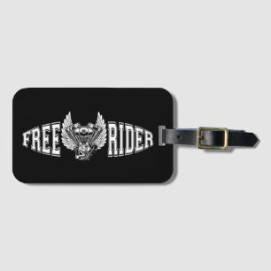 Free rider luggage tag