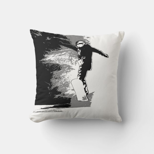 Free-riding- Snowboarder  Cushion (Front)